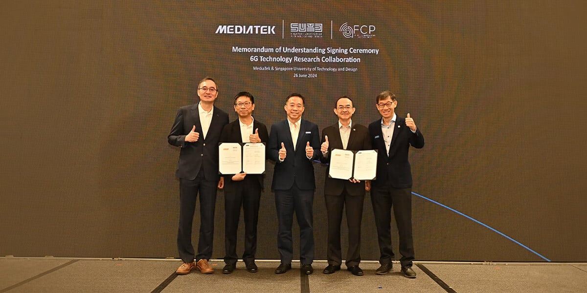 MediaTek and Singapore University of Technology and Design (SUTD) sign MoU on 6G Technology Research Collaboration